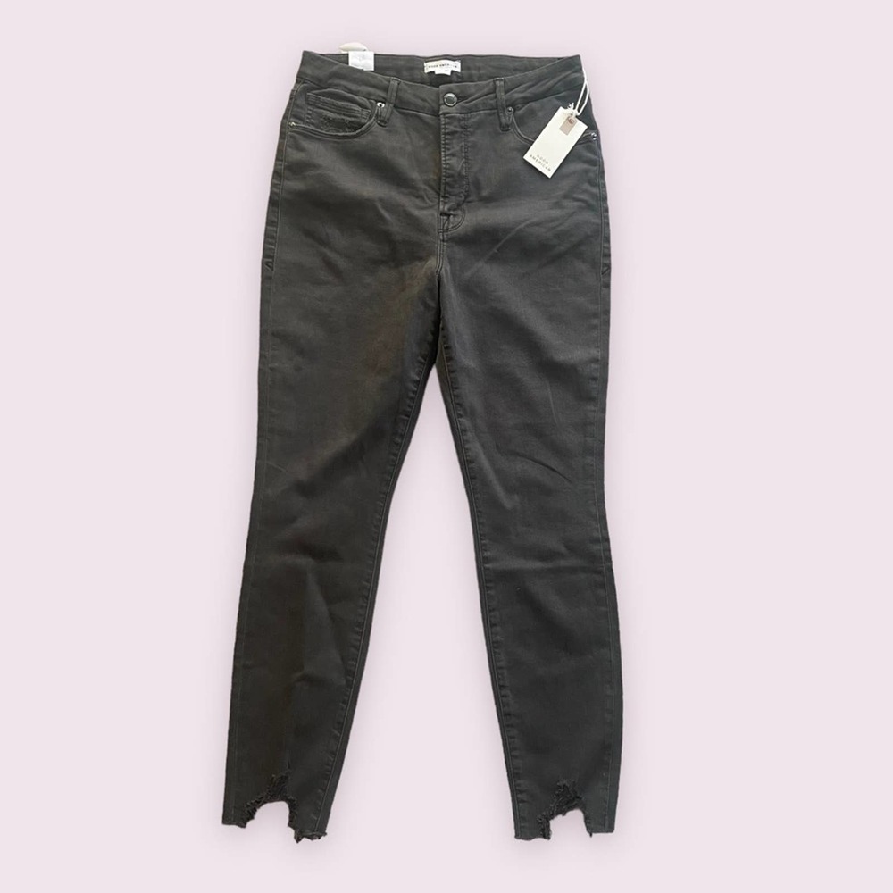 Good American NEW WITH TAGS Crop Jeans Black 10/30
